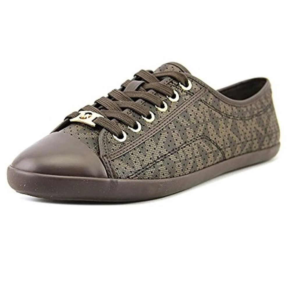 Michael‎ Michael Kors Kristy Sneakers, Womens, 8.5M, Brown/Gold